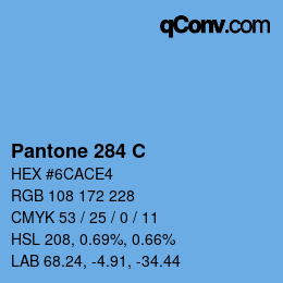 カラーコード: Pantone 284 C | qconv.com