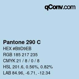 Code couleur: Pantone 290 C | qconv.com