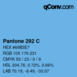 Code couleur: Pantone 292 C | qconv.com