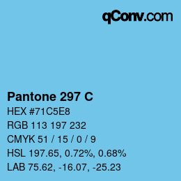 颜色代码: Pantone 297 C | qconv.com