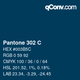 カラーコード: Pantone 302 C | qconv.com