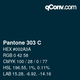 Color code: Pantone 303 C | qconv.com