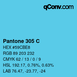 Code couleur: Pantone 305 C | qconv.com
