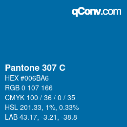 Code couleur: Pantone 307 C | qconv.com