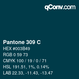 カラーコード: Pantone 309 C | qconv.com