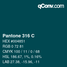 カラーコード: Pantone 316 C | qconv.com