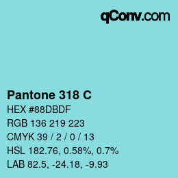 カラーコード: Pantone 318 C | qconv.com