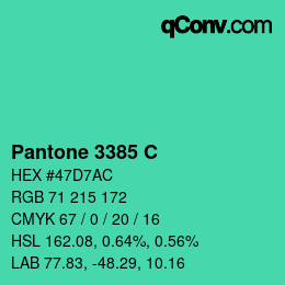 カラーコード: Pantone 3385 C | qconv.com