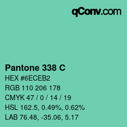 Código de color: Pantone 338 C | qconv.com