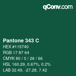 Farbcode: Pantone 343 C | qconv.com