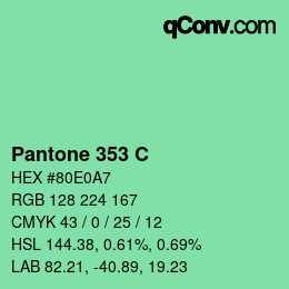 Farbcode: Pantone 353 C | qconv.com