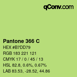 カラーコード: Pantone 366 C | qconv.com