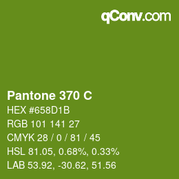 カラーコード: Pantone 370 C | qconv.com