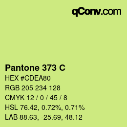 Farbcode: Pantone 373 C | qconv.com