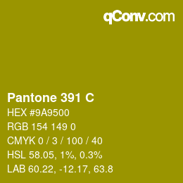 カラーコード: Pantone 391 C | qconv.com