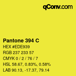 カラーコード: Pantone 394 C | qconv.com
