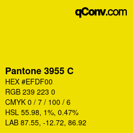 Code couleur: Pantone 3955 C | qconv.com