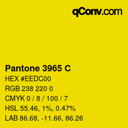 カラーコード: Pantone 3965 C | qconv.com