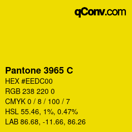 カラーコード: Pantone 3965 C | qconv.com