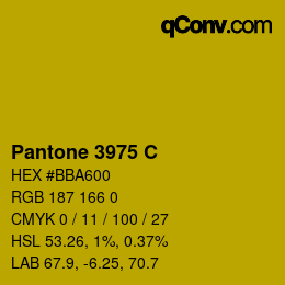 颜色代码: Pantone 3975 C | qconv.com