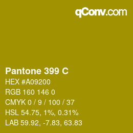 カラーコード: Pantone 399 C | qconv.com