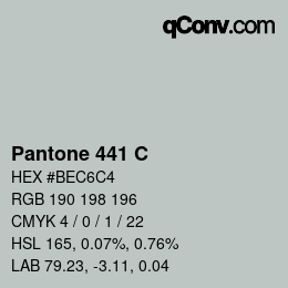 Color code: Pantone 441 C | qconv.com