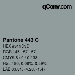 カラーコード: Pantone 443 C | qconv.com