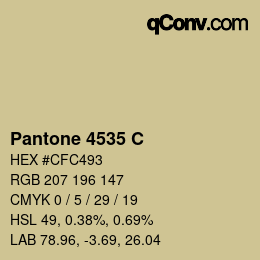 颜色代码: Pantone 4535 C | qconv.com