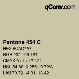 颜色代码: Pantone 454 C | qconv.com