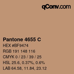 Code couleur: Pantone 4655 C | qconv.com