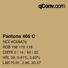 カラーコード: Pantone 466 C | qconv.com