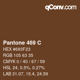 カラーコード: Pantone 469 C | qconv.com
