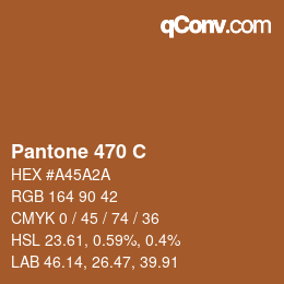 カラーコード: Pantone 470 C | qconv.com