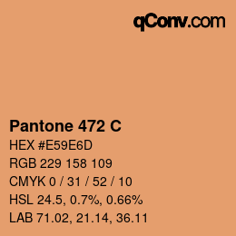 Code couleur: Pantone 472 C | qconv.com