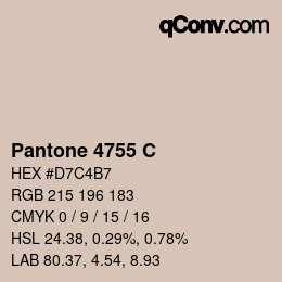 Code couleur: Pantone 4755 C | qconv.com