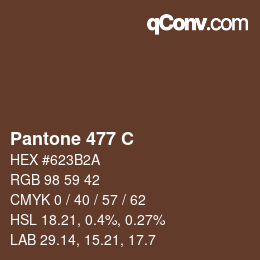 カラーコード: Pantone 477 C | qconv.com