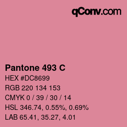 カラーコード: Pantone 493 C | qconv.com