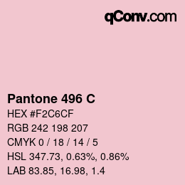 カラーコード: Pantone 496 C | qconv.com