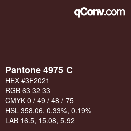 Code couleur: Pantone 4975 C | qconv.com