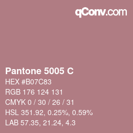 カラーコード: Pantone 5005 C | qconv.com