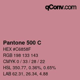 カラーコード: Pantone 500 C | qconv.com