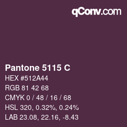 カラーコード: Pantone 5115 C | qconv.com