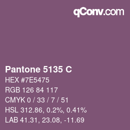 Code couleur: Pantone 5135 C | qconv.com