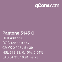 Code couleur: Pantone 5145 C | qconv.com