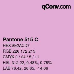 Color code: Pantone 515 C | qconv.com