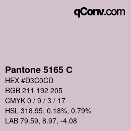 颜色代码: Pantone 5165 C | qconv.com