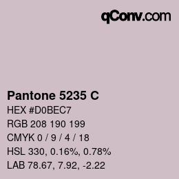 Farbcode: Pantone 5235 C | qconv.com