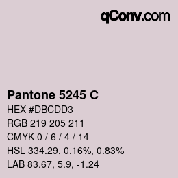 颜色代码: Pantone 5245 C | qconv.com