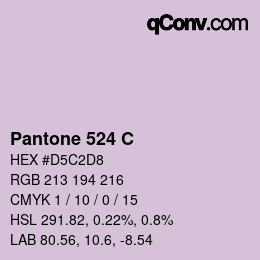 Code couleur: Pantone 524 C | qconv.com