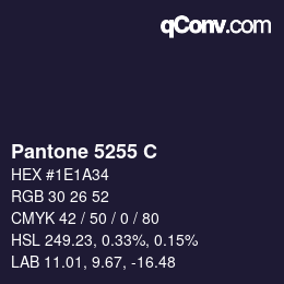 カラーコード: Pantone 5255 C | qconv.com